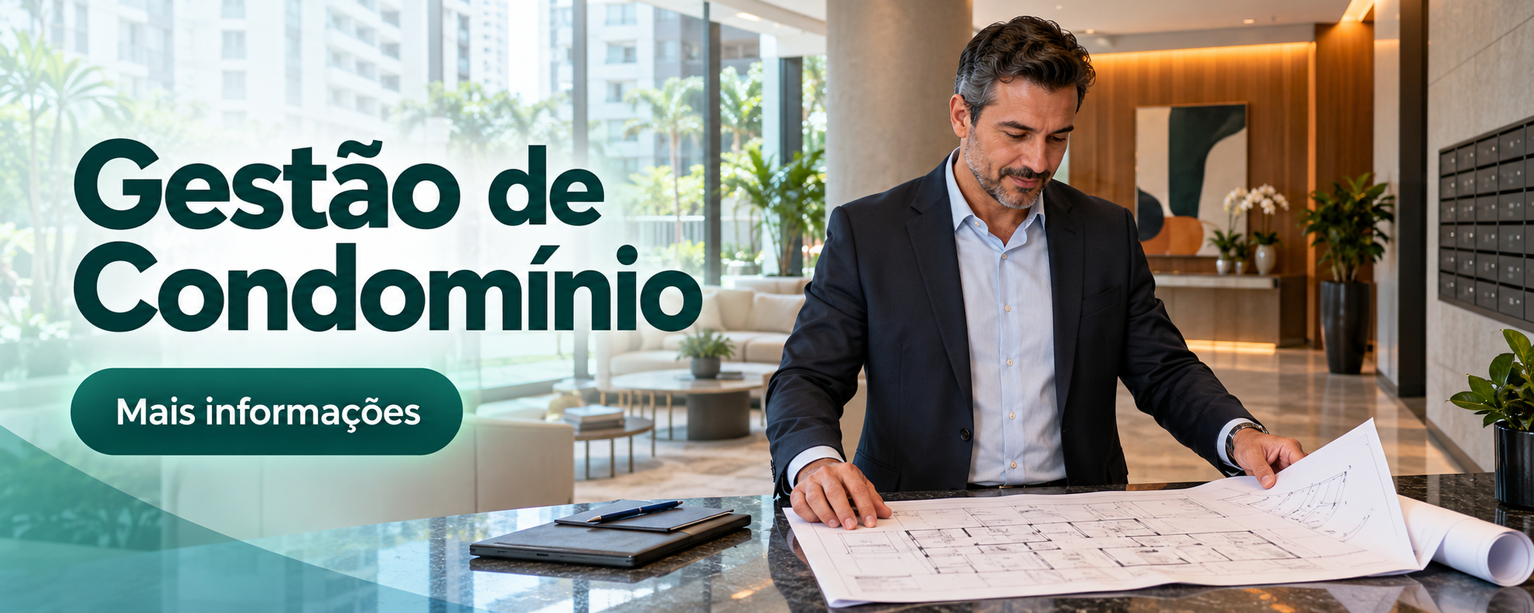 Divulgação do curso Gestão de Condomínio