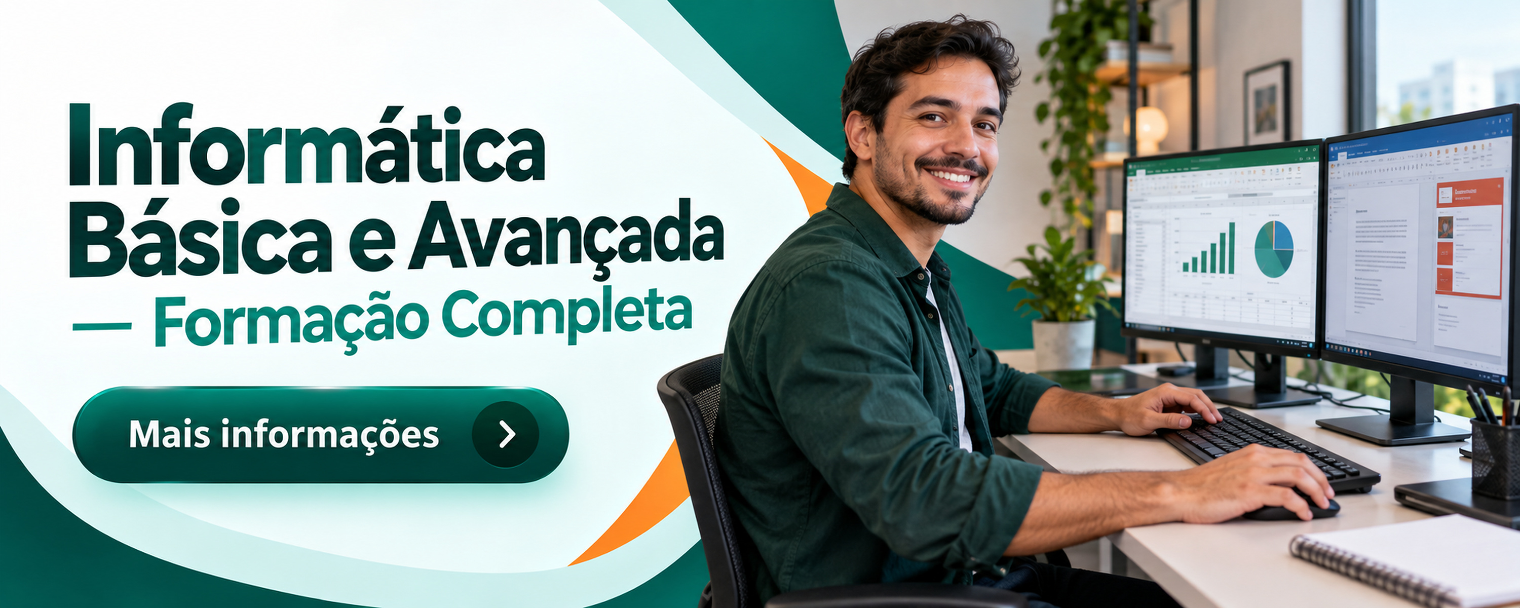 Capa do curso Informática Básica e Avançada — Formação Completa