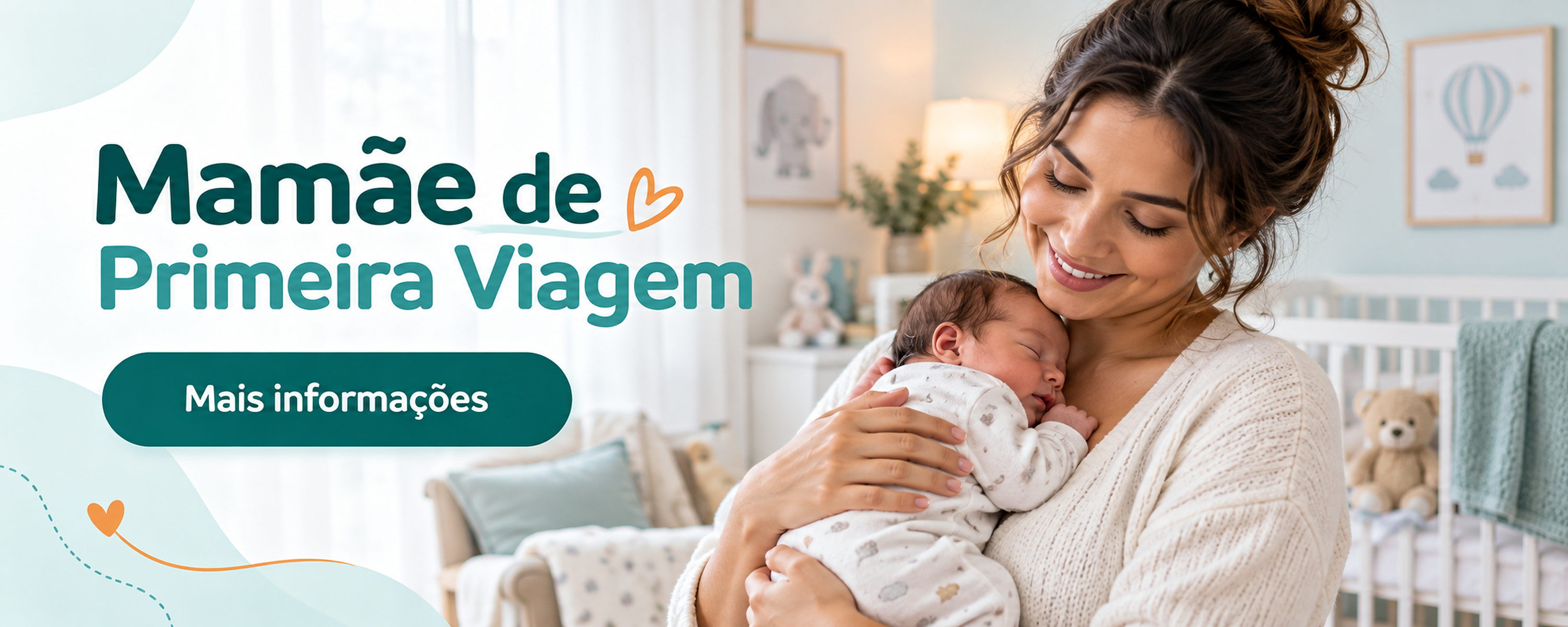 Divulgação do curso Mamãe de Primeira Viagem